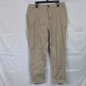 Riders by Lee Women's Khaki Chinos Slim Crop 32x27 (Glori)